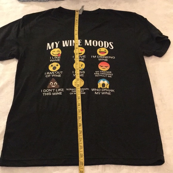 My Wine Moods, Funny T-Shirt, Size Medium. - Picture 8 of 8